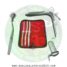  Hegar uterine dilator 3 pieces set, 7-8, 9-10, 11-12, pinwheel, grave large, collin large